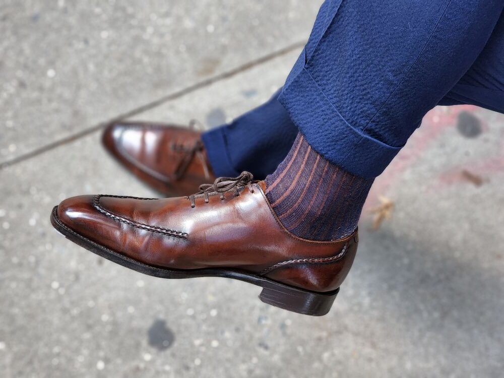 dark brown leather oxfords