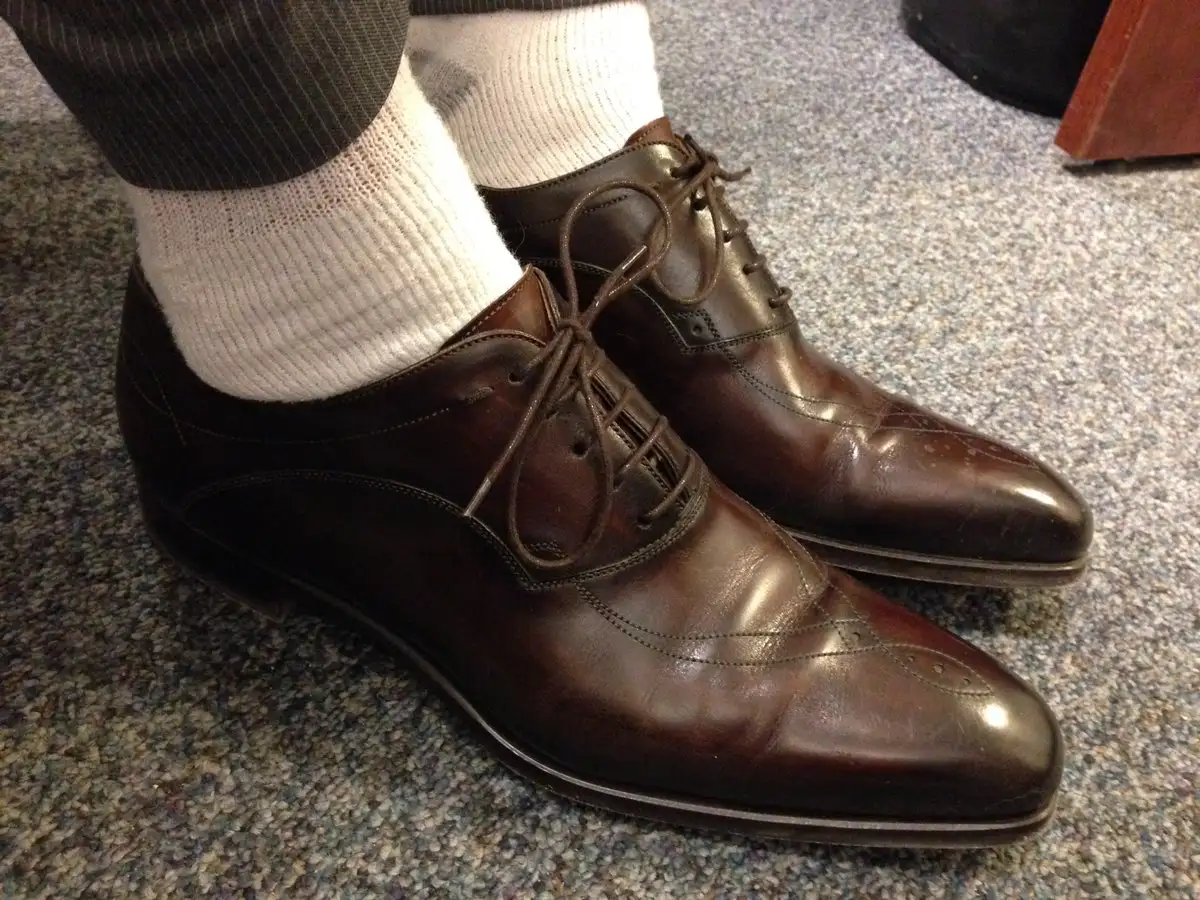 Trying Dress Shoes with Athletic Socks