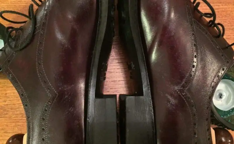 new shoes in the rain