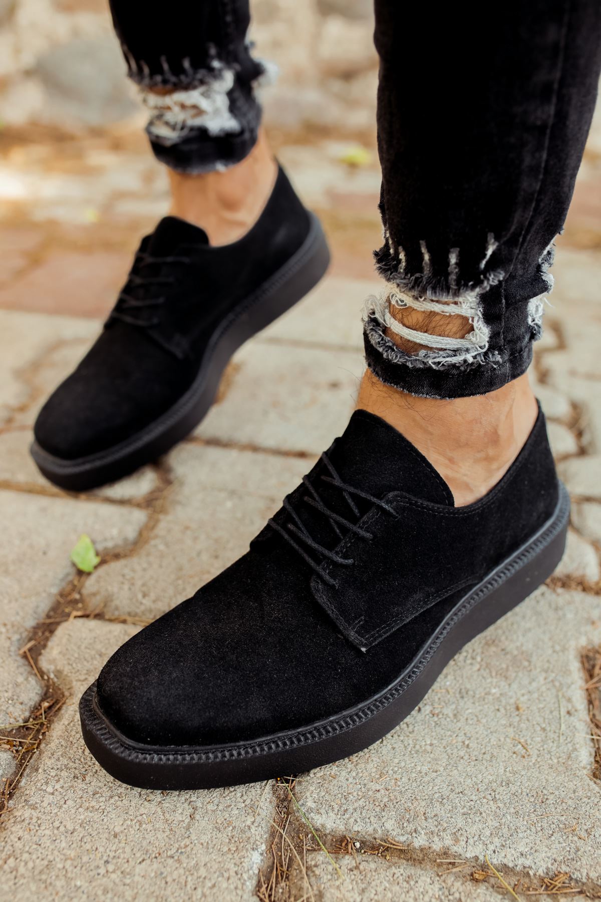 Mens black clearance suede shoes